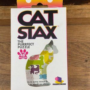 Cat Stax The Purrfect Puzzle 48 Puzzles Brainwright Game Solo 1 Player Ages 10+